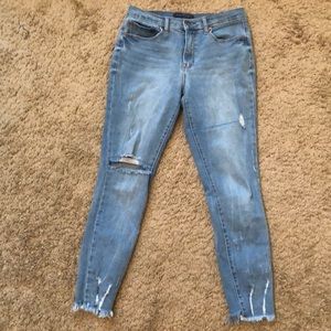 light wash ripped aeropostale jeans